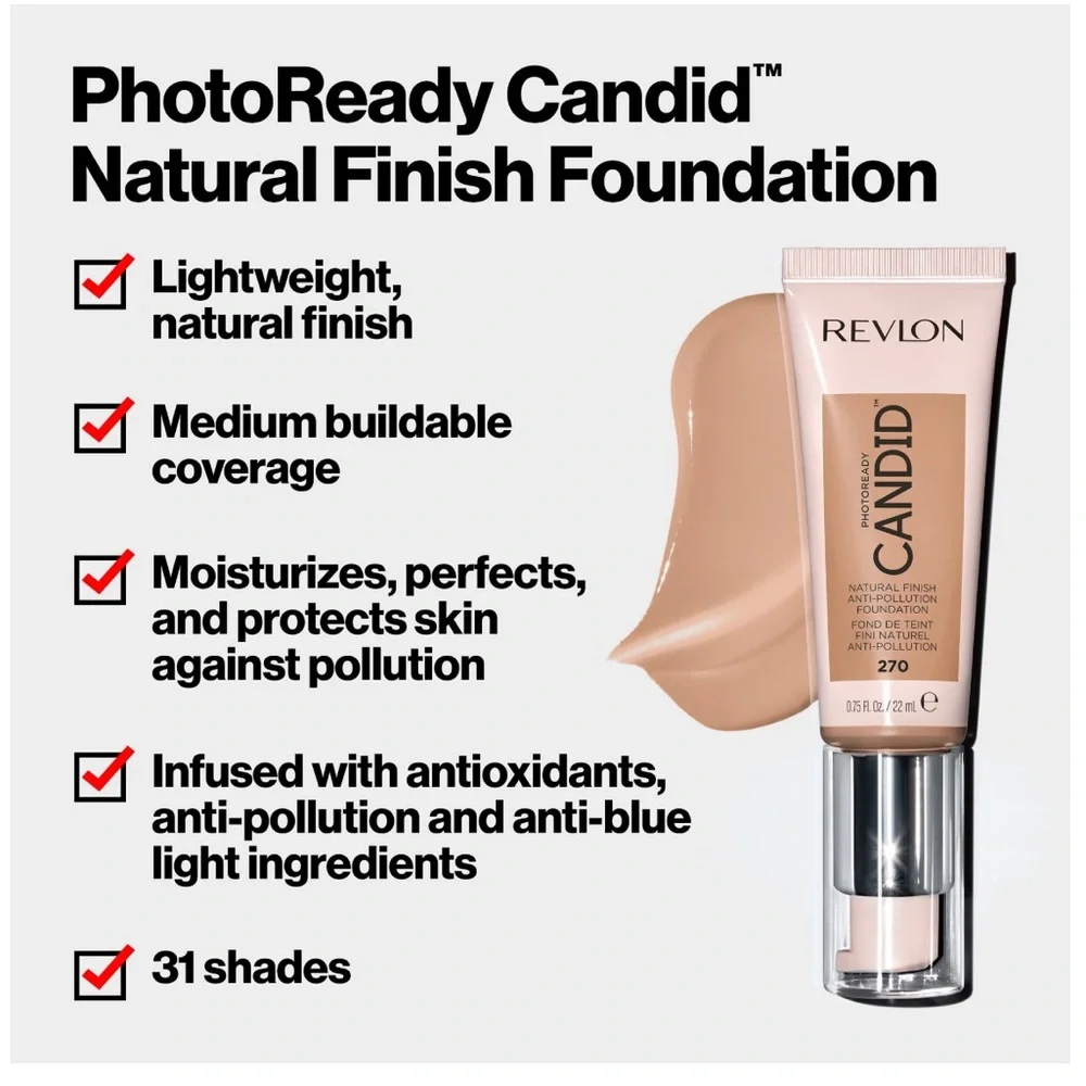 Revlon PhotoReady Candid Natural Finish Anti-Pollution Foundation 510 Cappuccino